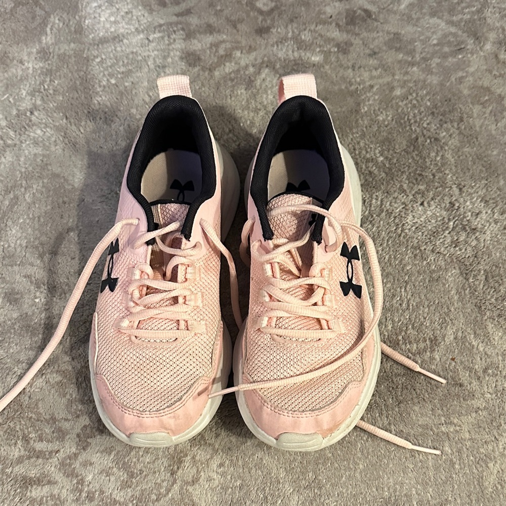 Under Armour Youth Light Pink Athletic Shoes